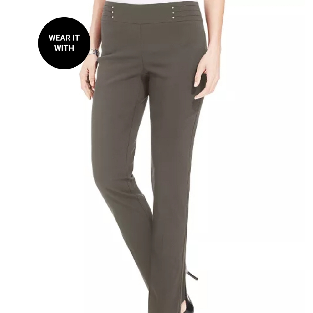 Brown Rivet Pant - Picture 3 of 3